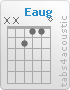 Chord Eaug (x,x,2,1,1,0)
